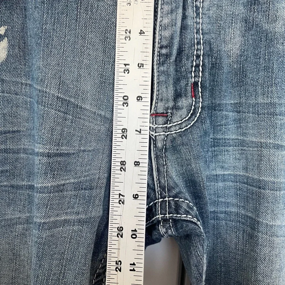 INC International Concepts‎ Mens Jeans Slim Straight Blue Wash Size 33x32